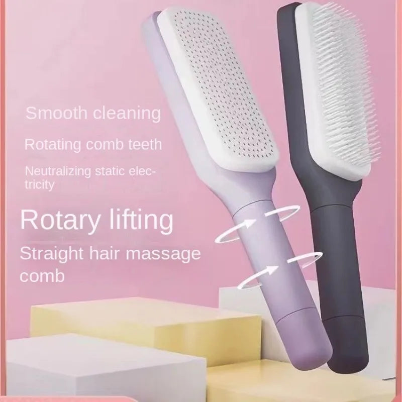 Self-Cleaning Hair Comb