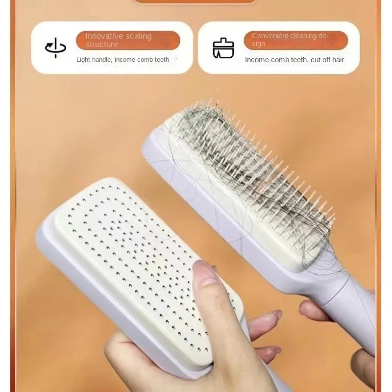 Self-Cleaning Hair Comb